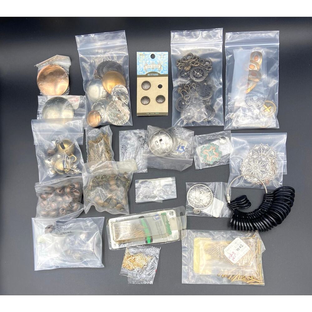 Huge Western Conchos Buttons Bells Lot Vintage Saddle Tack Hardware Repair Craft